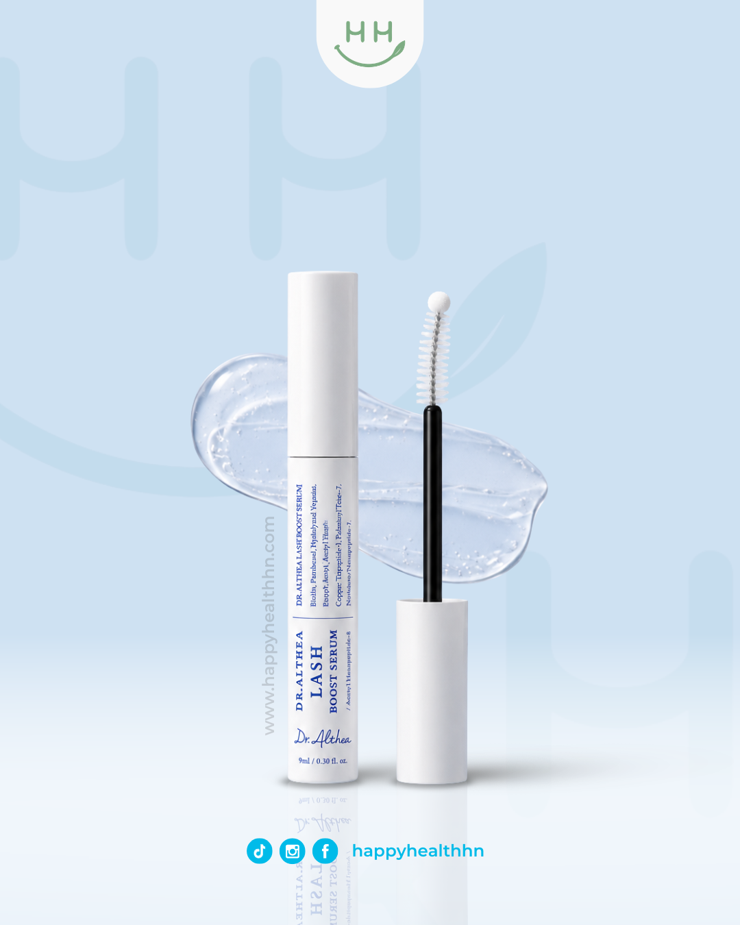 Dr.Althea Lash Boost Serum 9ml sérum pestañas 12 péptidos biotina K-Beauty
