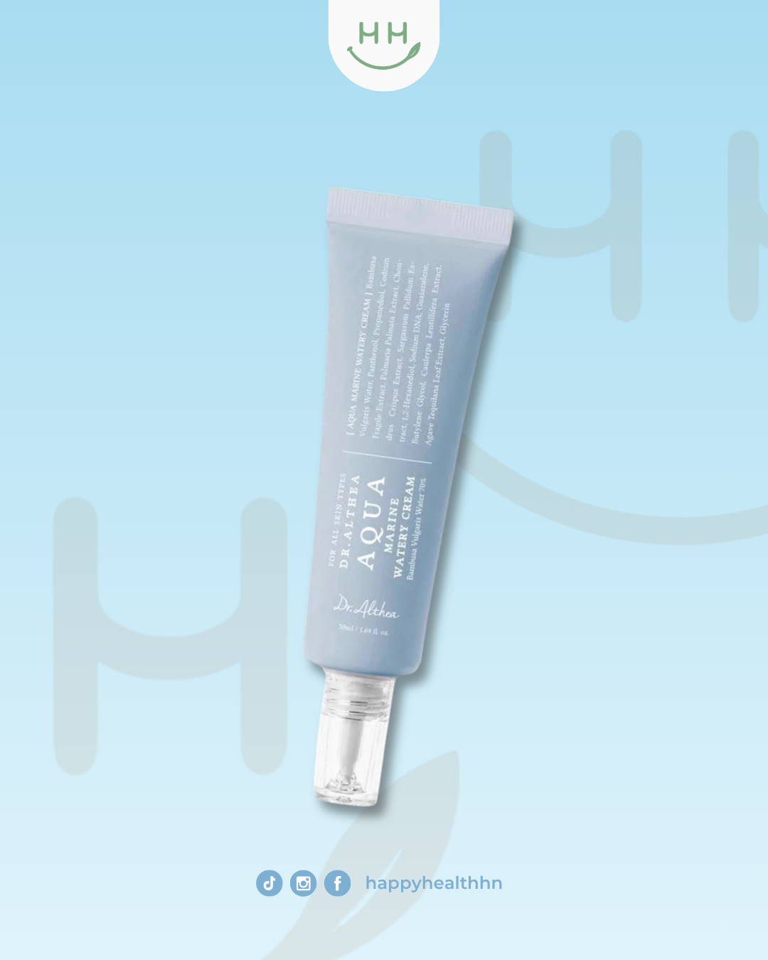Dr Althea Aqua Marine Watery Cream 50ml crema hidratante con 70% agua de bambú y ácido hialurónico