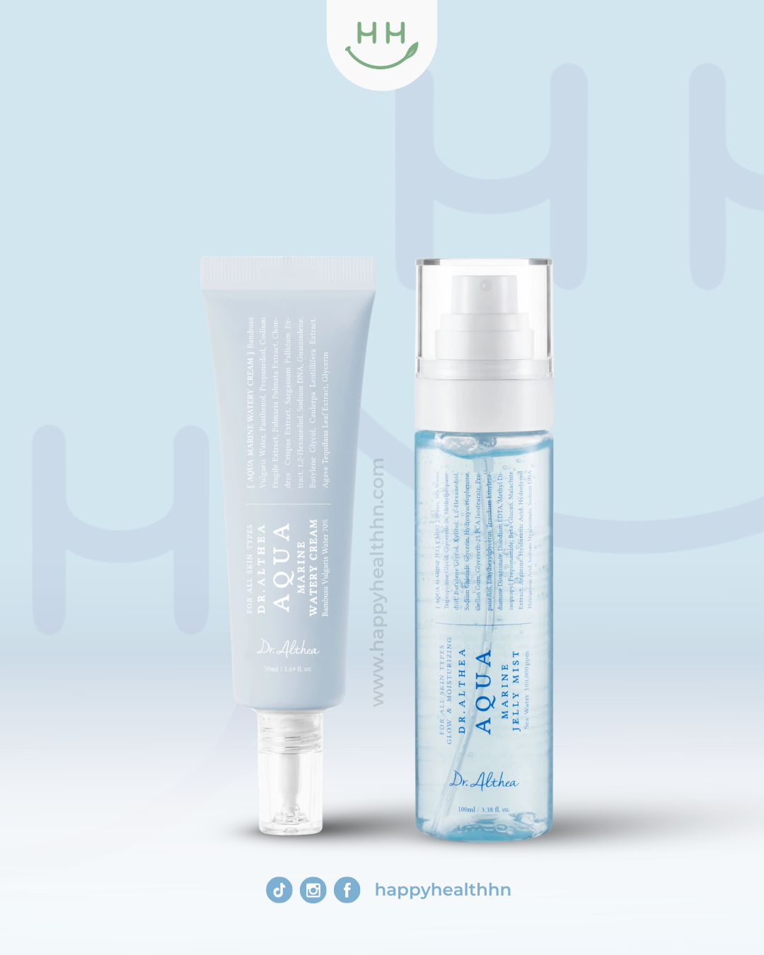 Dr Althea – Duo Aqua Marine Watery Cream + Jelly Mist