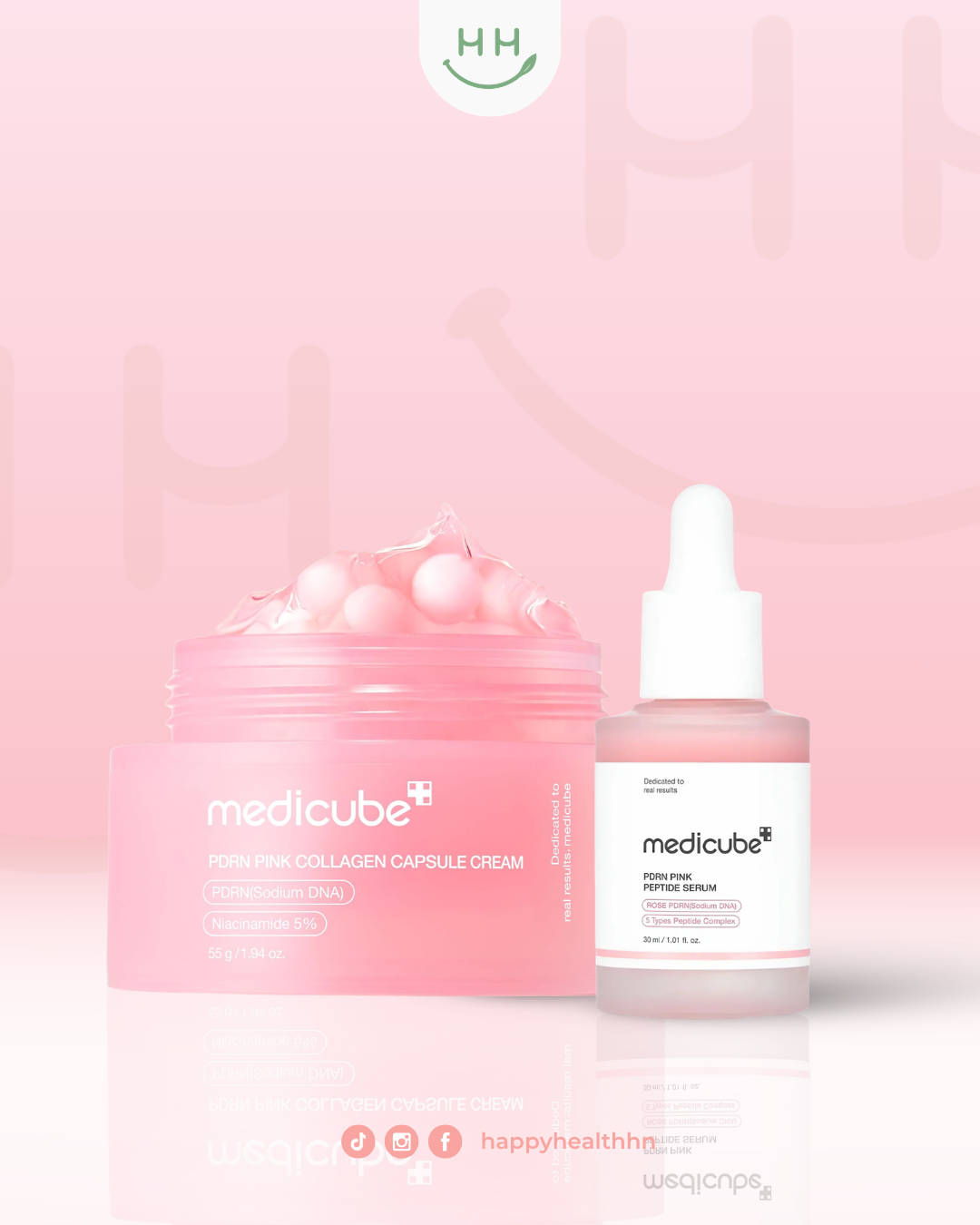 Medicube - Duo Reparación + Firmeza con PDRN y Colágeno Rosa