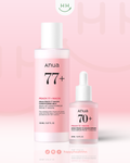 Dúo Anua Peach 77+ Niacin Conditioning Milk y Peach 70+ Niacin Serum para hidratar e iluminar la piel