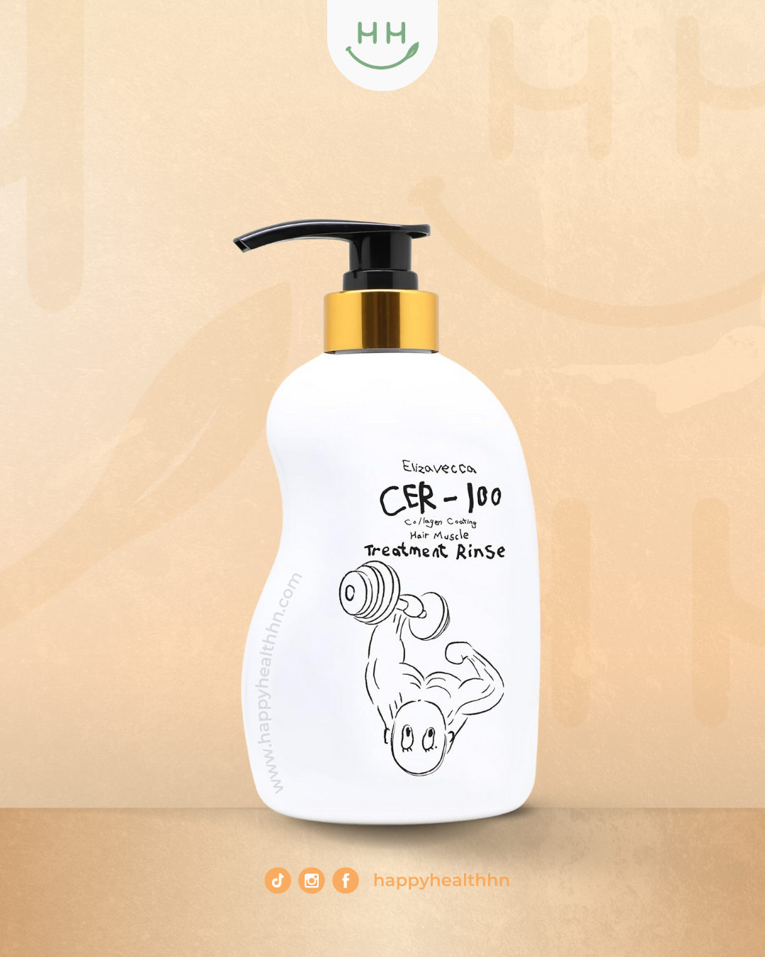 Elizavecca Collagen Coating Hair Muscle Treatment Rinse acondicionador reparador 500ml