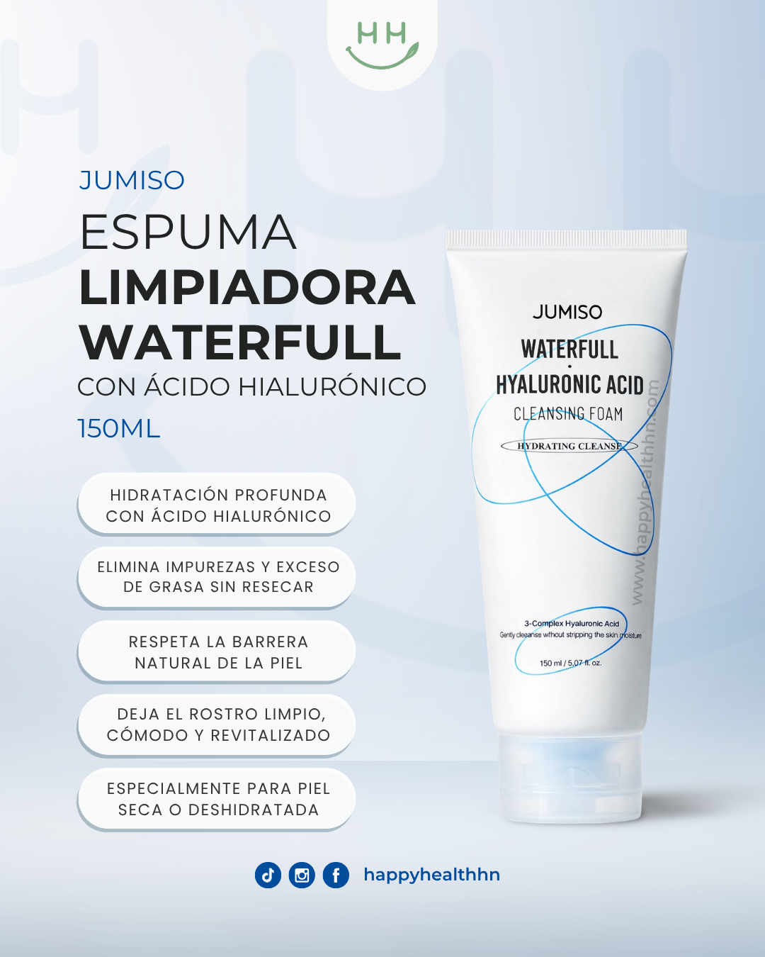 Espuma limpiadora coreana Jumiso con Ceramidas y LHA