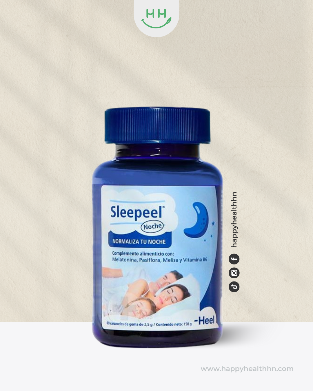 Heel Sleepeel gomas naturales para dormir mejor y normalizar el sueño 60 unidades