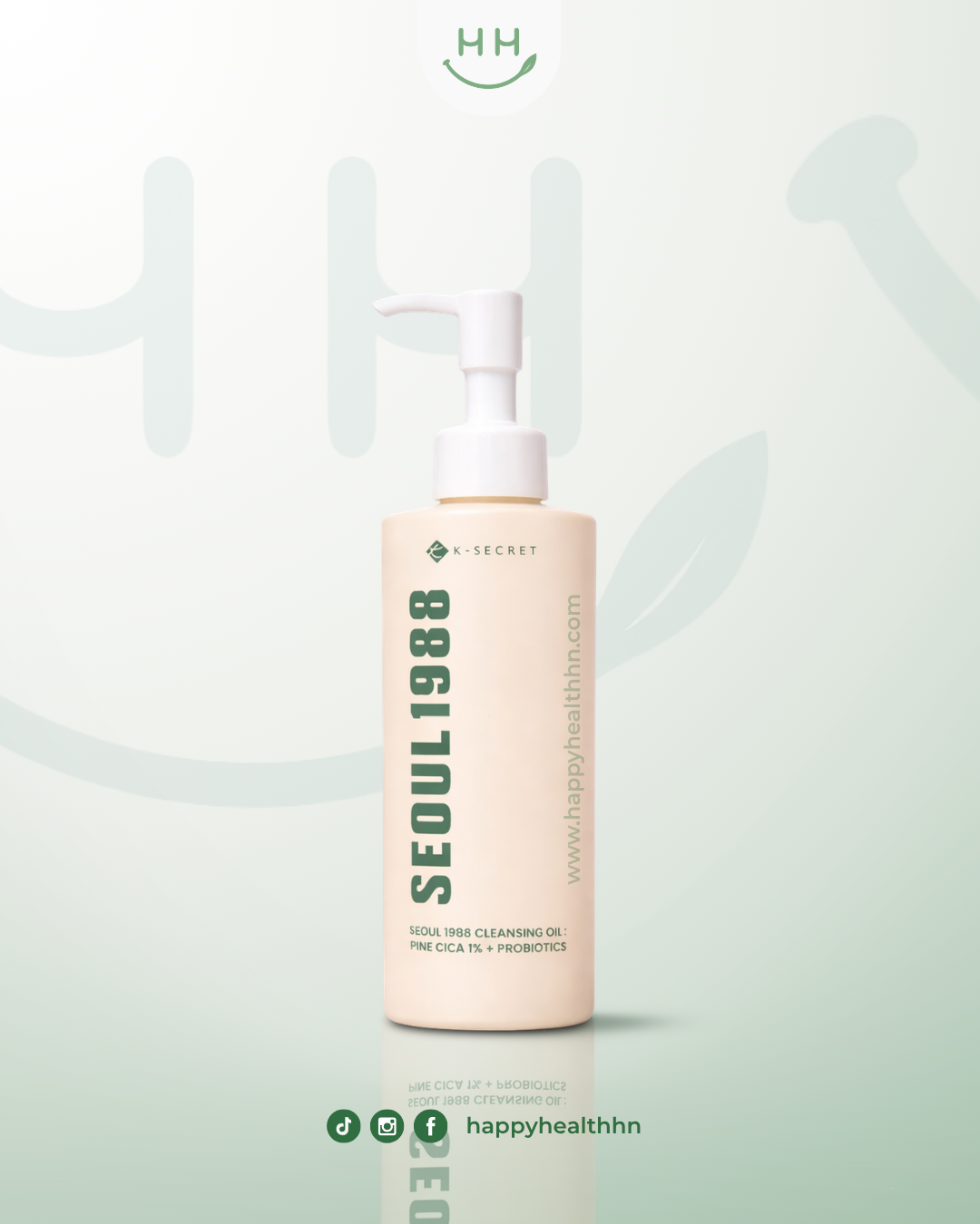KSECRET SEOUL 1988 Cleansing Oil Pine Cica 1% Probiotics 200ml aceite limpiador coreano