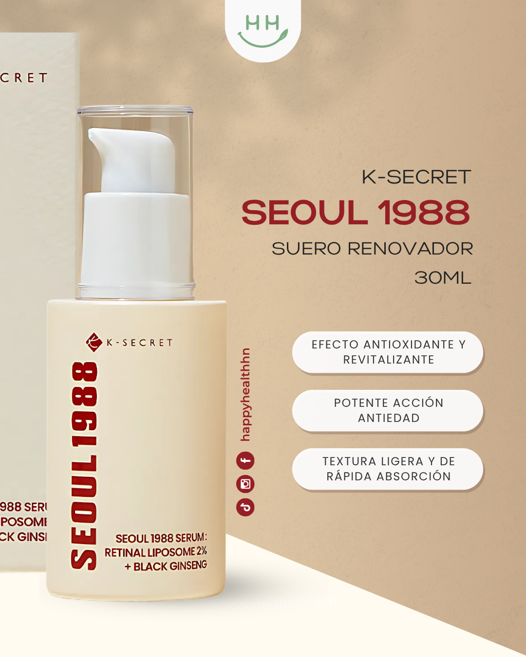 KSecret Seoul 1988 Retinal Liposome anti-aging con tradición coreana y ciencia moderna