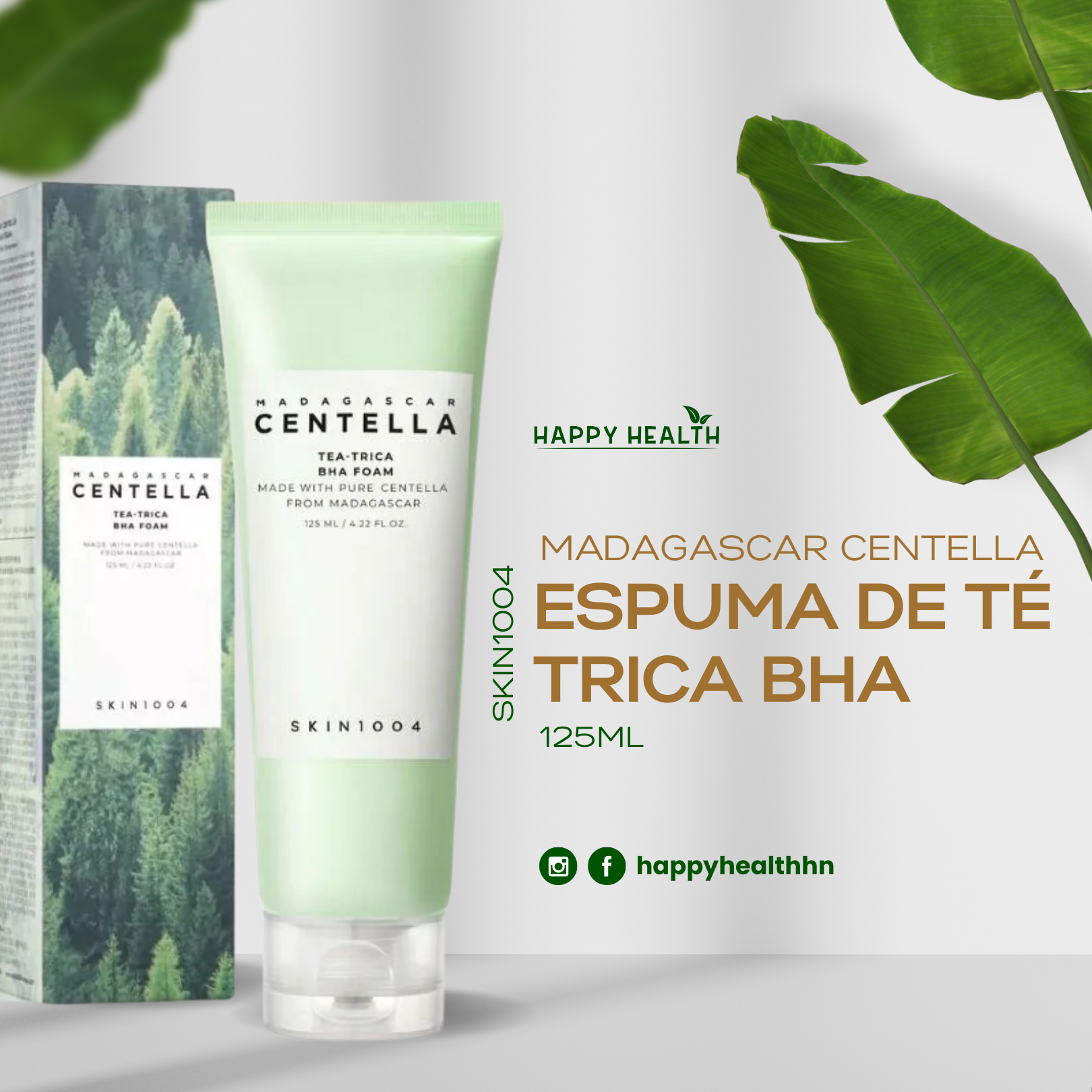 Skin1004 - Espuma de Tea-Trica BHA 125ml