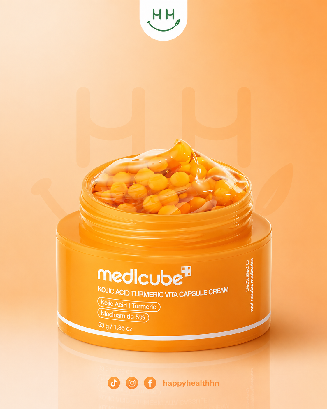 MEDICUBE Kojic Acid Turmeric Vita Capsule Cream 53g crema iluminadora manchas K-Beauty