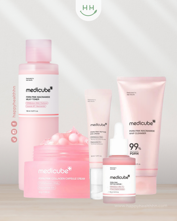 Kit #12 Medicube - Rutina Completa PDRN Pink Regeneración Celular con ADN de Salmón