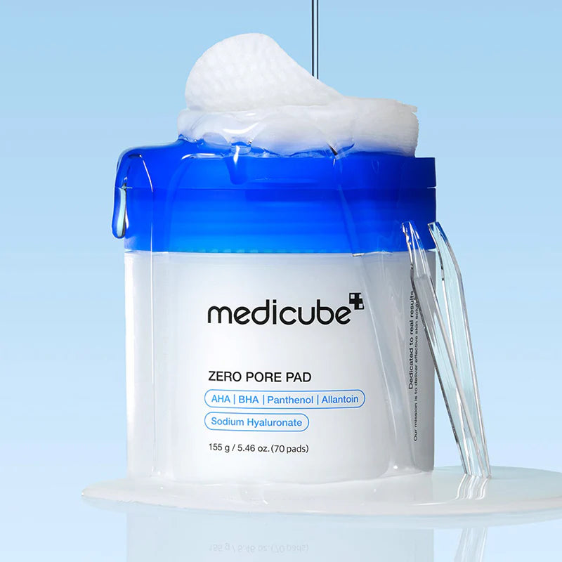 Medicube ZERO PORE PAD 2.0 frasco con 70 discos exfoliantes para poros. &nbsp;