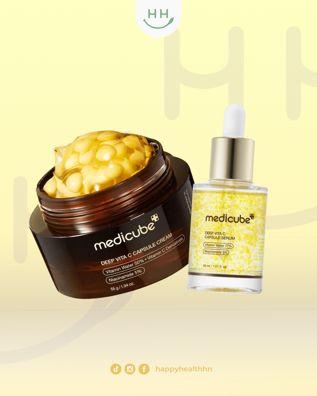 Medicube – Duo Deep Vita C Capsule Serum + Crema