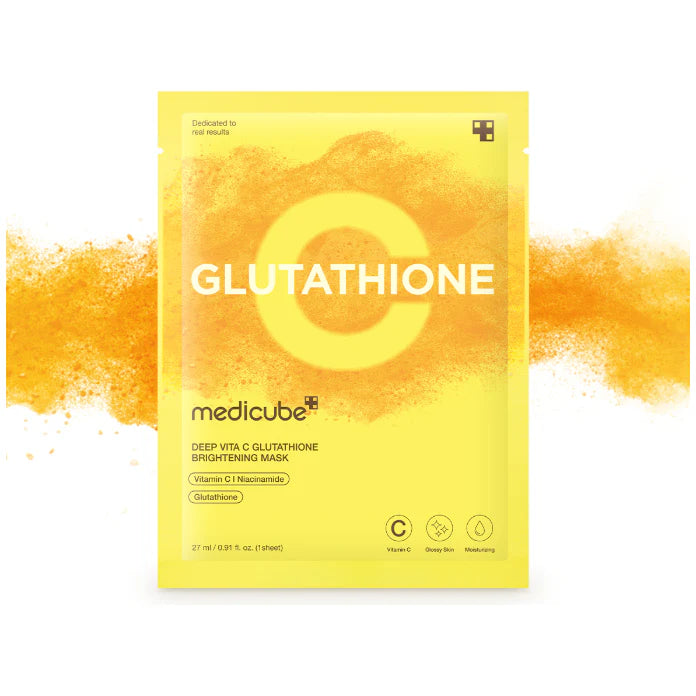 Medicube Deep Vita C Glutathione Brightening Mask mascarilla iluminadora con vitamina C y glutatión