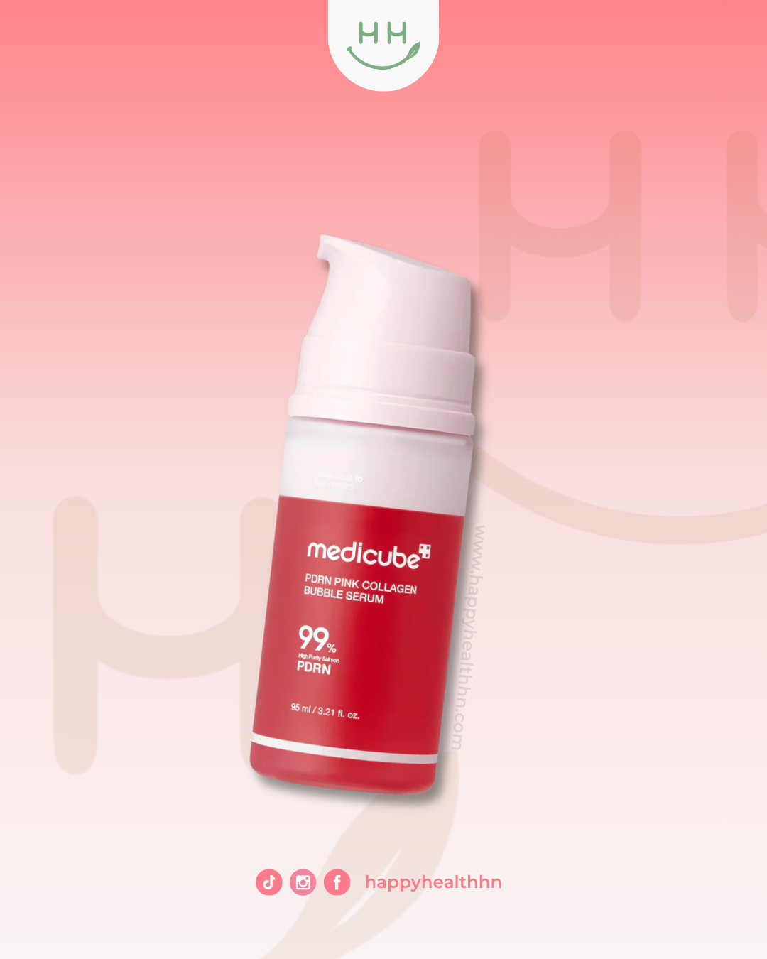 Medicube PDRN Pink Collagen Bubble Serum 95ml sérum microburbujas K-Beauty