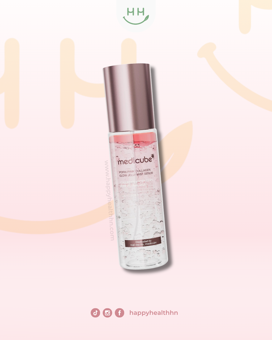 Medicube PDRN Pink Collagen Glow Jelly Mist Serum 100ml spray hidratante K-Beauty
