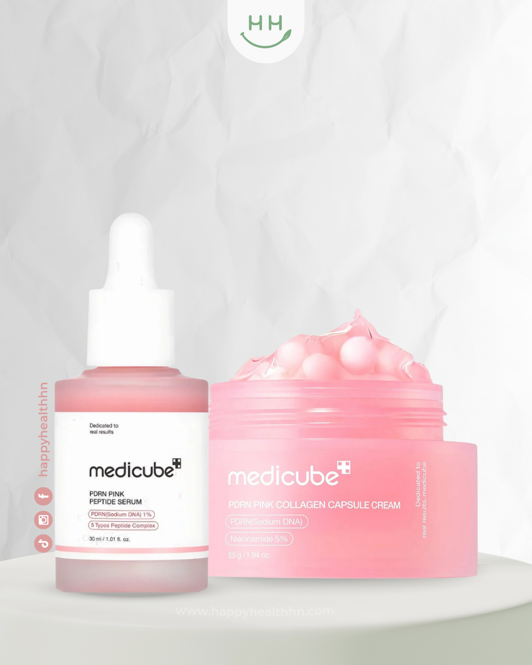 Medicube PDRN Pink Duo sérum peptídico crema colágeno cápsulas regeneración antiedad
