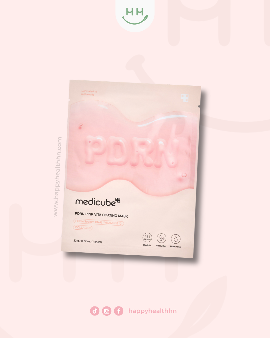 Medicube PDRN Pink Vita Coating Mask mascarilla reparadora coreana con PDRN y vitaminas