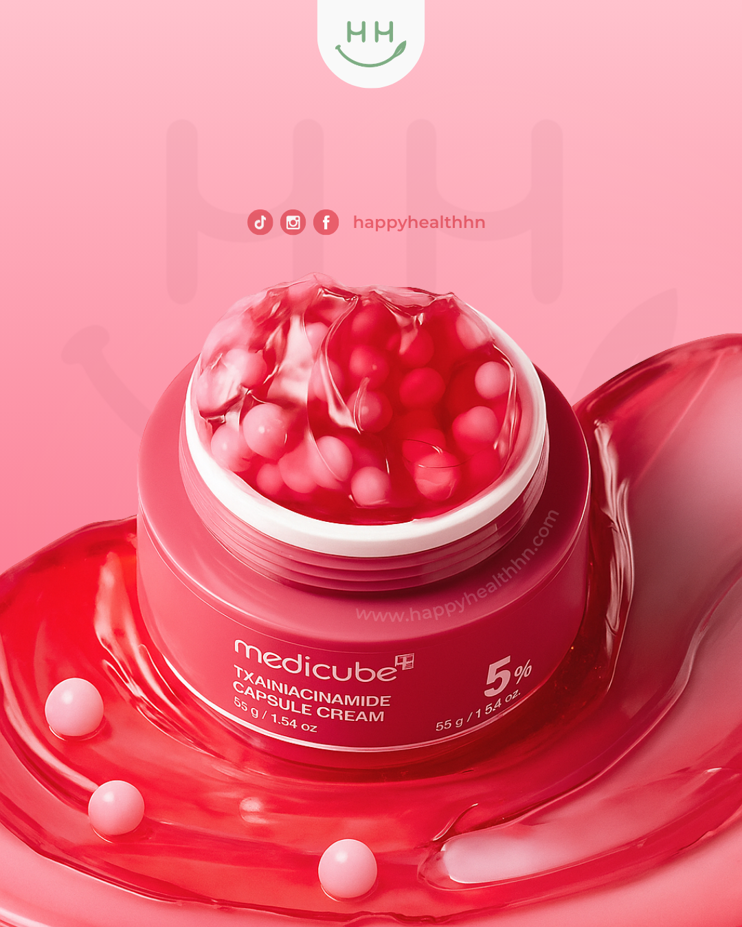 Medicube TXA Niacinamide Capsule Cream ácido tranexámico micro-cápsulas anti-manchas