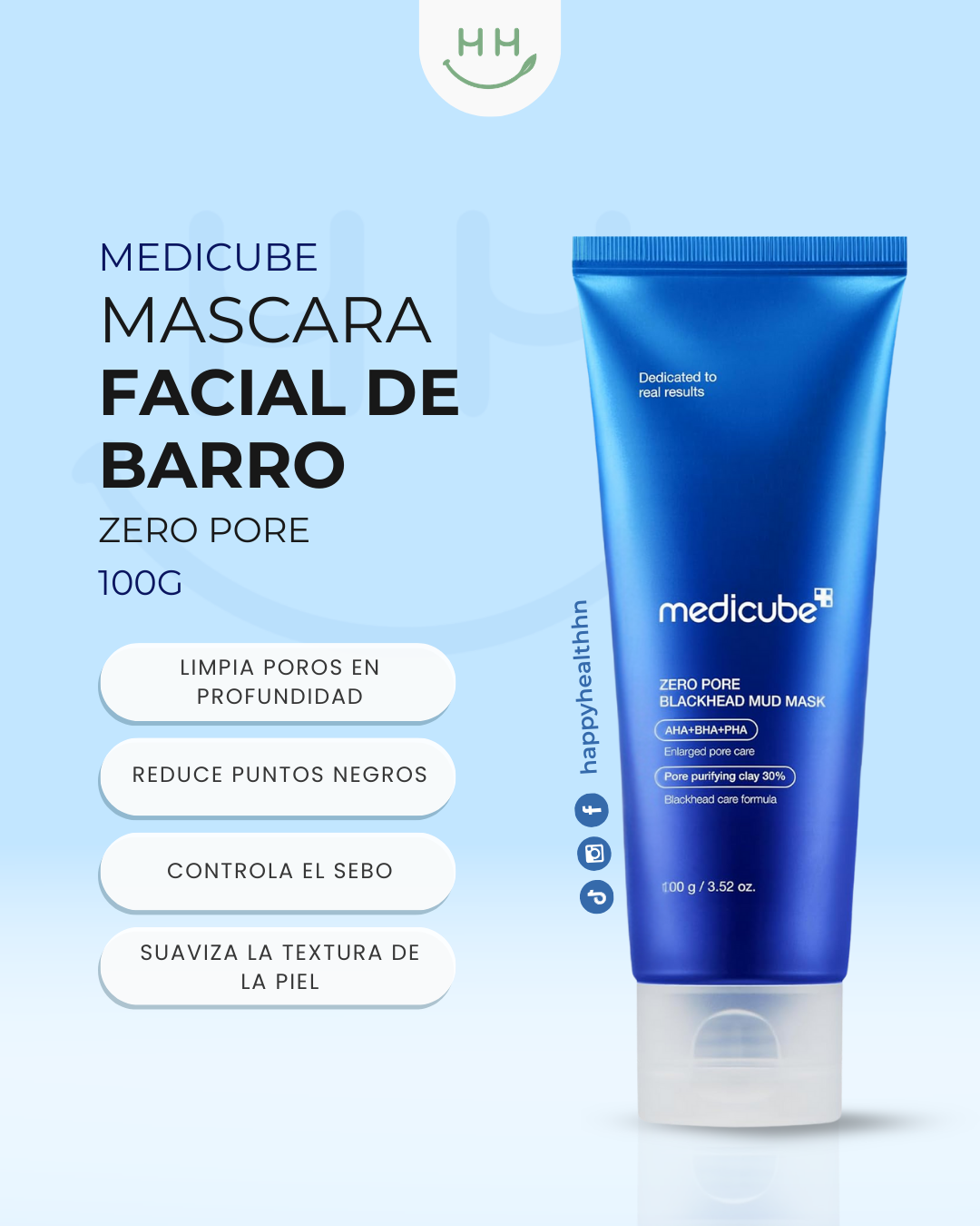 Medicube Zero Pore Blackhead Clay Mask 100g mascarilla de arcilla para puntos negros y poros