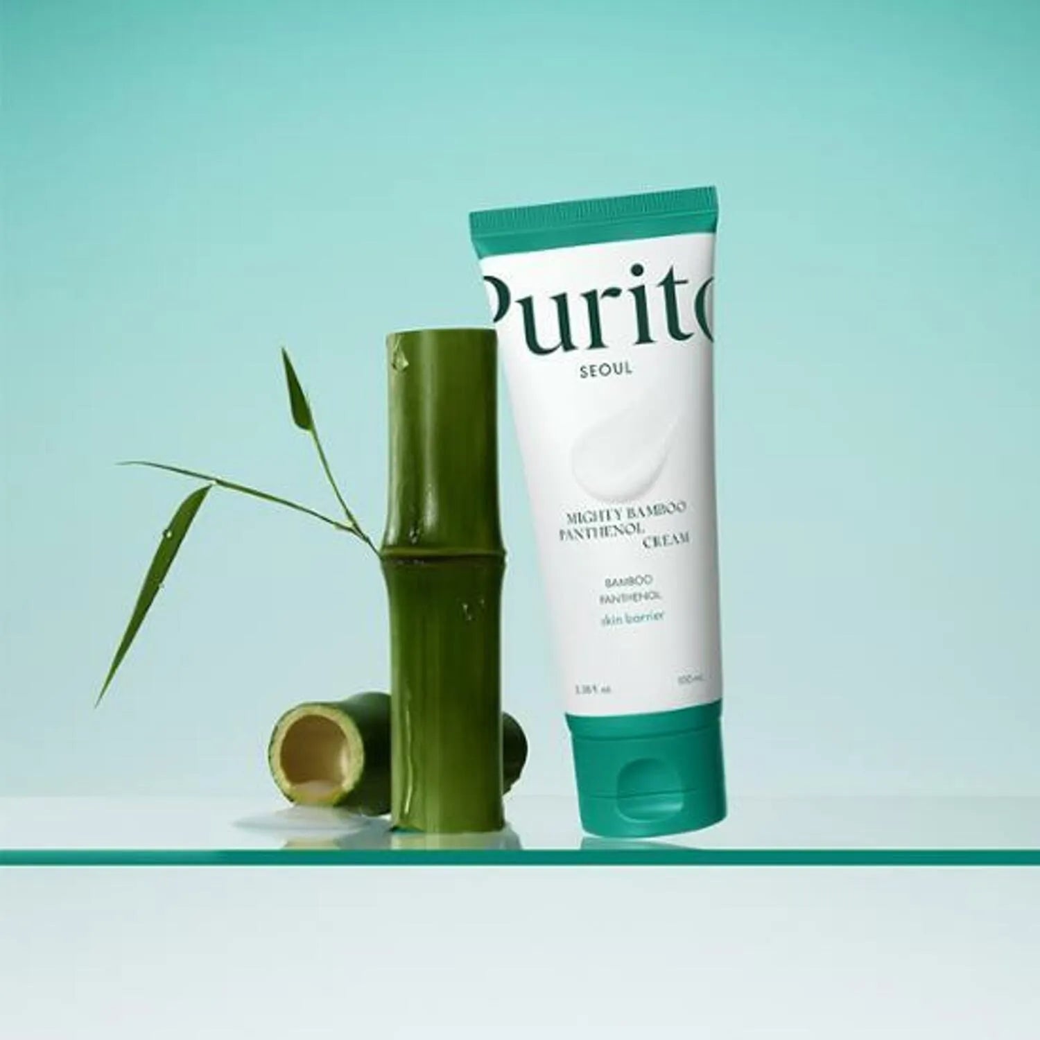 Crema PURITO Mighty Bamboo Panthenol de 100ml con extracto de bambú y pantenol para piel sensible