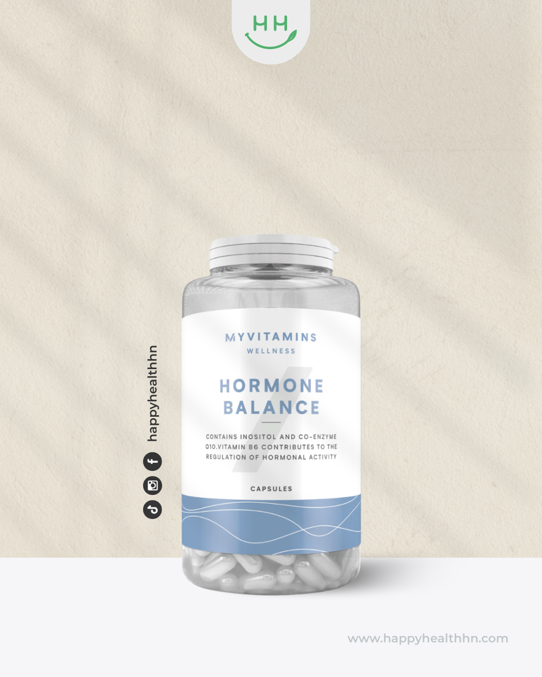 MyVitamins Equilibrio Hormonal suplemento para salud femenina y regulación hormonal 60 cápsulas