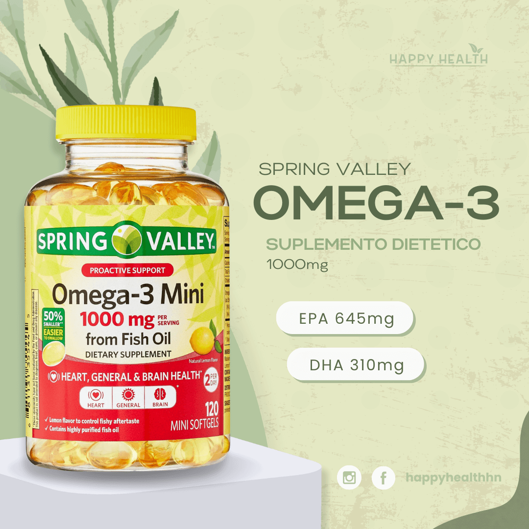 Cápsulas blandas pequeñas de omega 3 con aceite de pescado purificado.