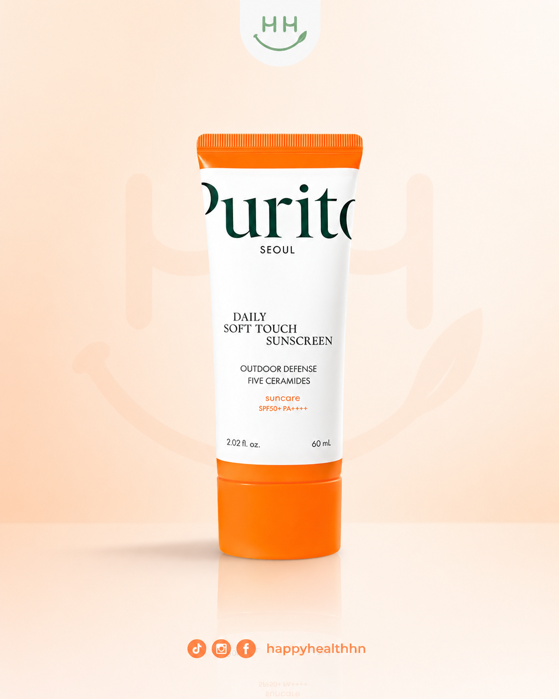 PURITO SEOUL Daily Soft Touch Sunscreen 60ml SPF 50 PA++++ protector solar químico K-Beauty