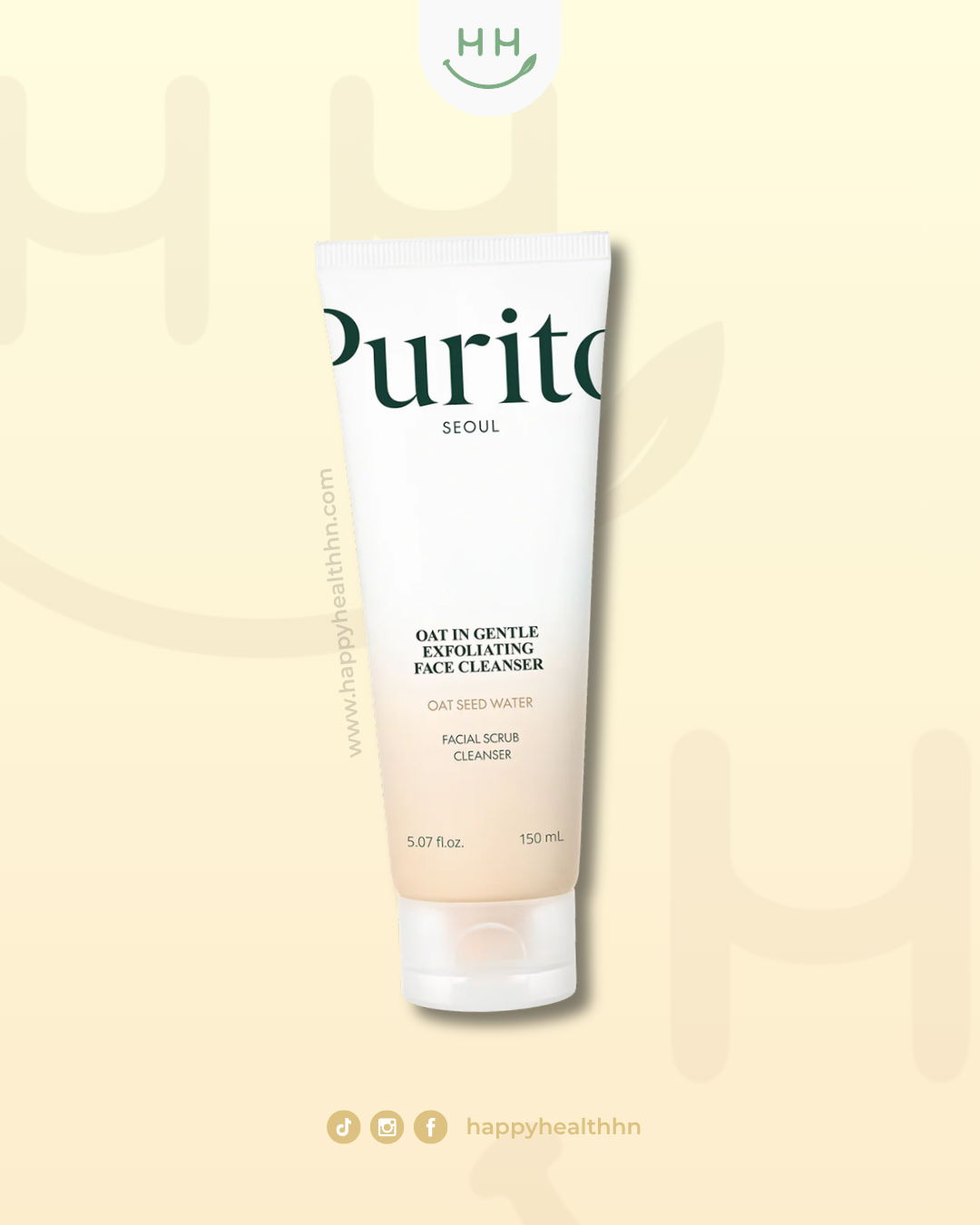 PURITO Seoul Oat In Gentle Exfoliating Face Cleanser 150ml limpiador exfoliante K-Beauty