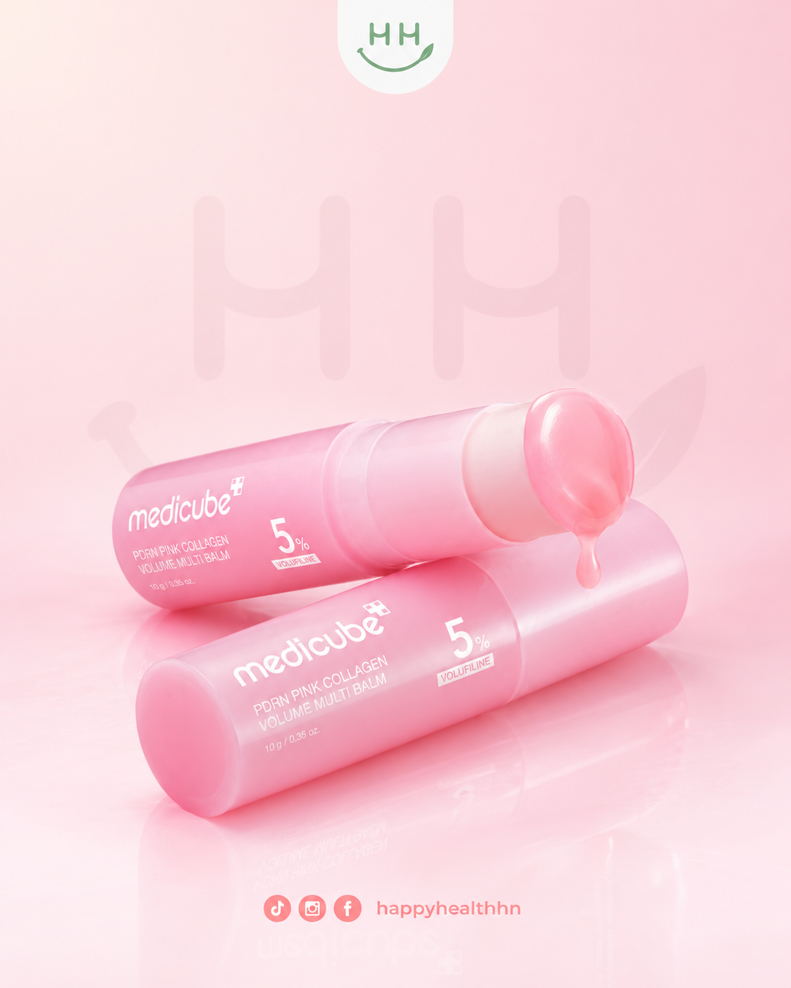 Medicube - PDRN Pink Collagen Volume Multi Balm 10g | Volufiline 5% + 14 Péptidos + EGF + NAD
