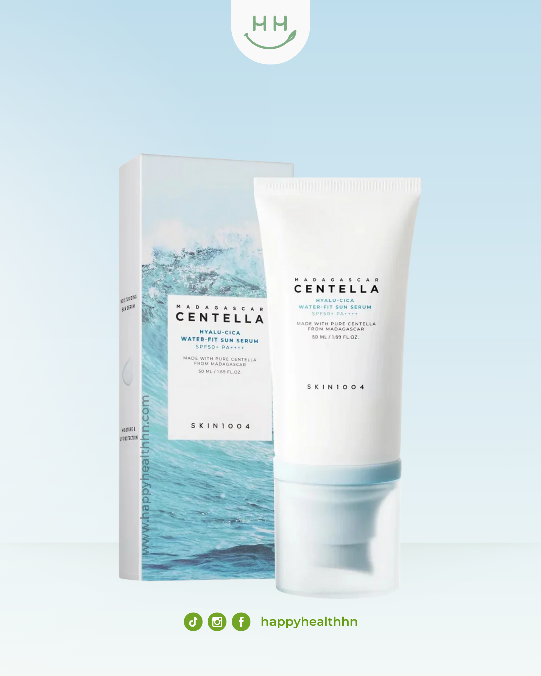 Protector solar Skin1004 Hyalu-Cica SPF50 – textura serum ligera para piel sensible