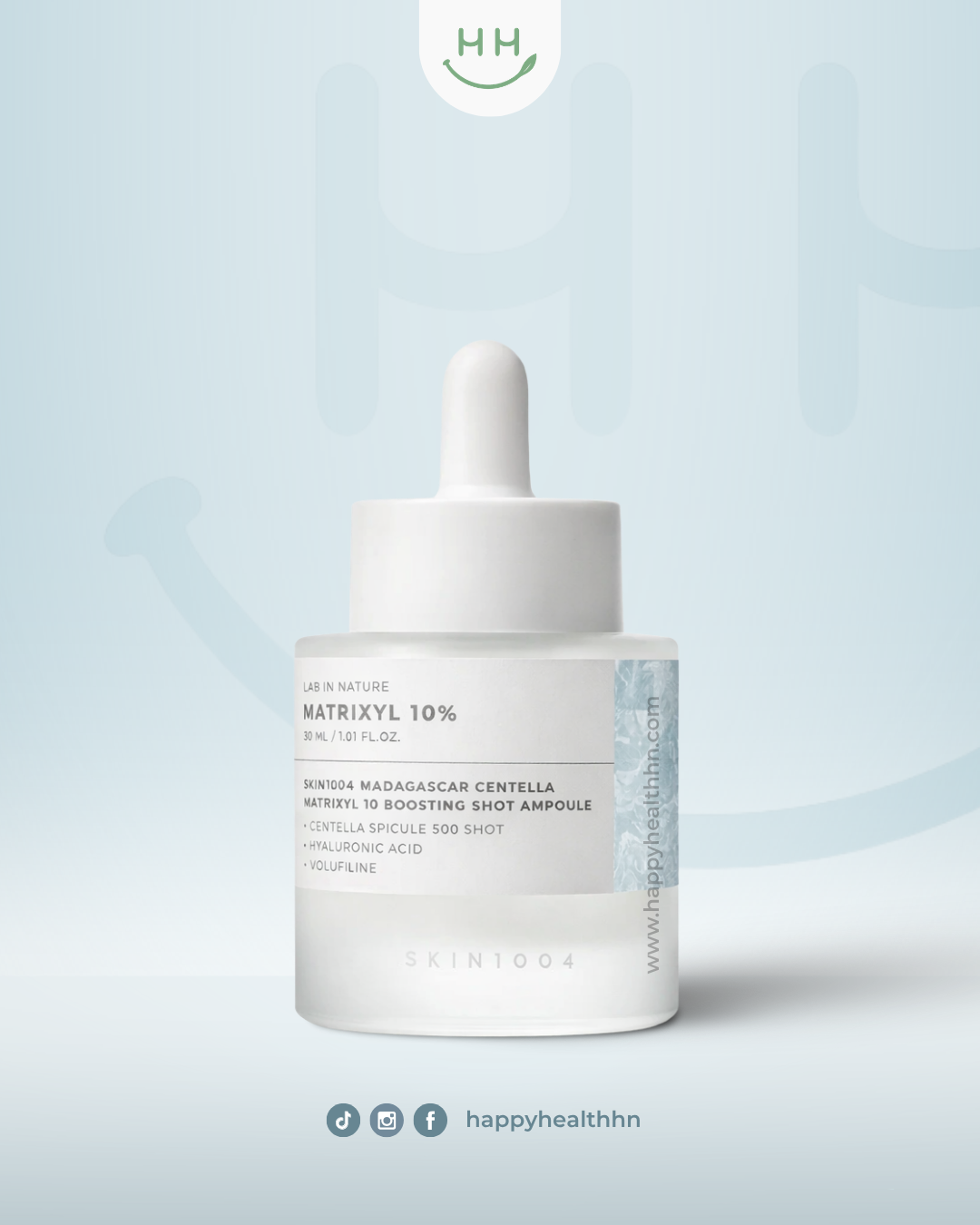 SKIN1004 Madagascar Centella Matrixyl 10 Boosting Shot Ampoule 30ml ampolla péptidos anti-edad coreana