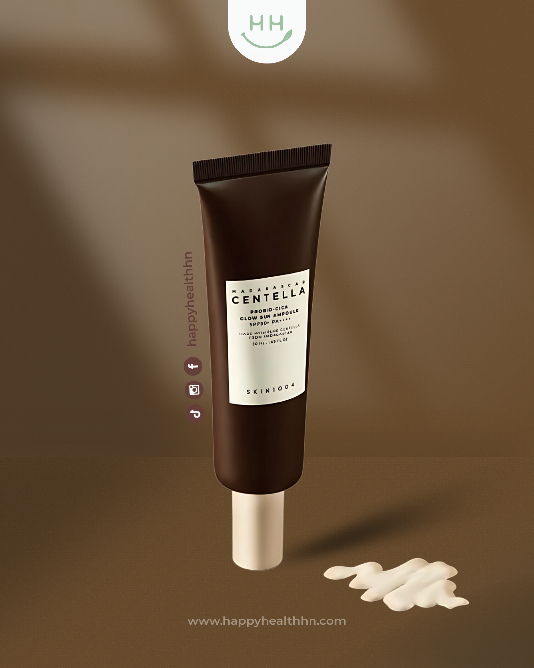 SKIN1004 Madagascar Centella Probio-Cica Glow Sun Ampoule SPF50+ con centella fermentada y TECA