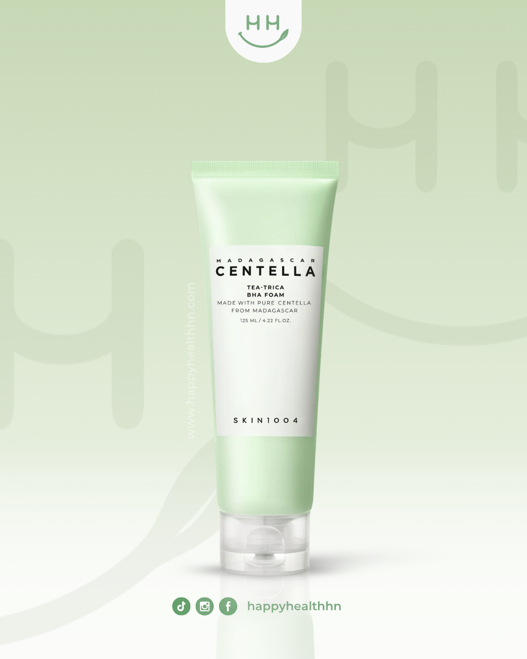 SKIN1004 Tea-Trica BHA Foam limpiador anti-acné con ácido salicílico 0.45% y extracto de árbol de té