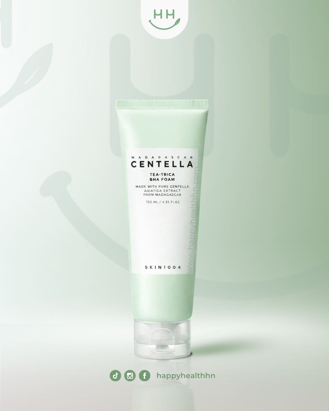 SKIN1004 Tea-Trica BHA Foam limpiador anti-acné con ácido salicílico 0.45% y extracto de árbol de té