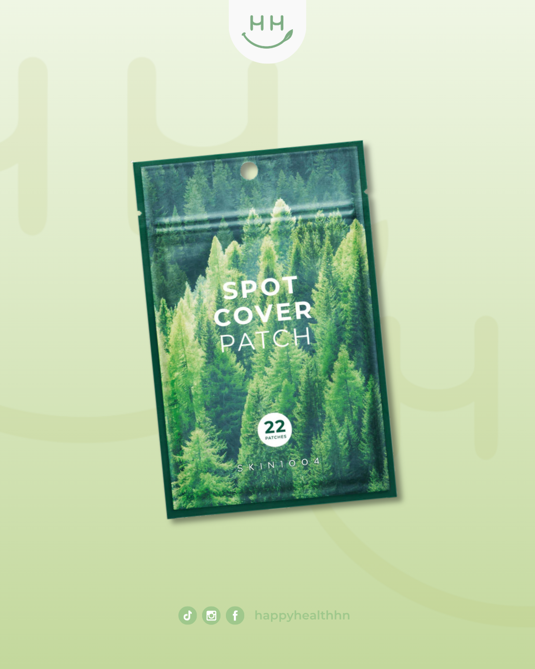 SKIN1004 Tea-Trica Spot Cover Patch parches hidrocoloide centella asiatica acné granos 22 unidades coreano