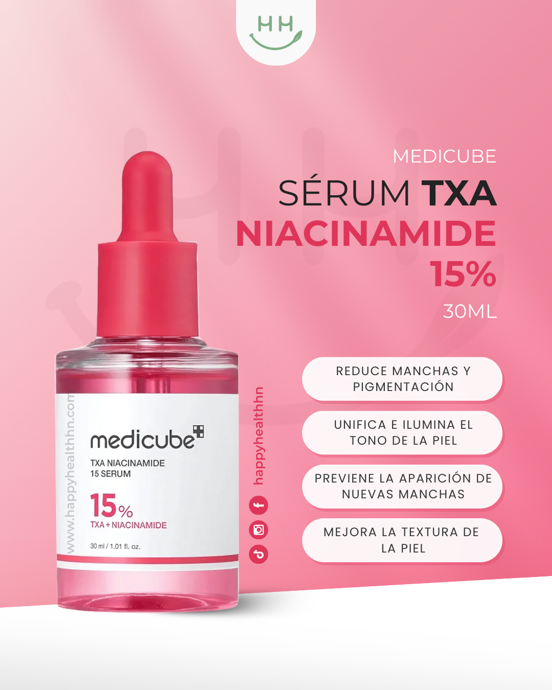 Sérum Medicube TXA Niacinamida 15% corrector intensivo manchas persistentes