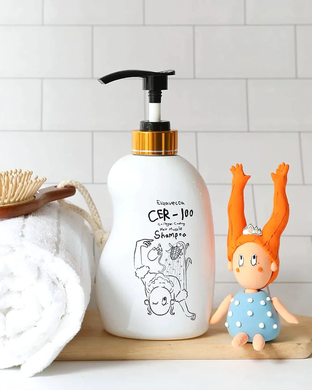 Shampoo reparador con colágeno Elizavecca CER-100 para cabello dañado 500ml