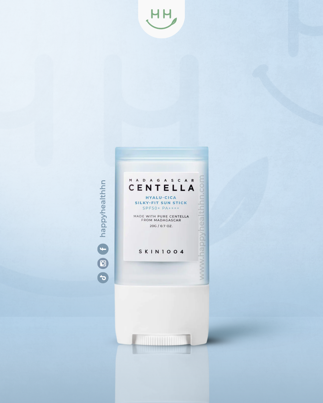 Skin1004 Madagascar Centella Hyalu-Cica Silky-Fit Sun Stick SPF50+ PA++++ protector solar en barra