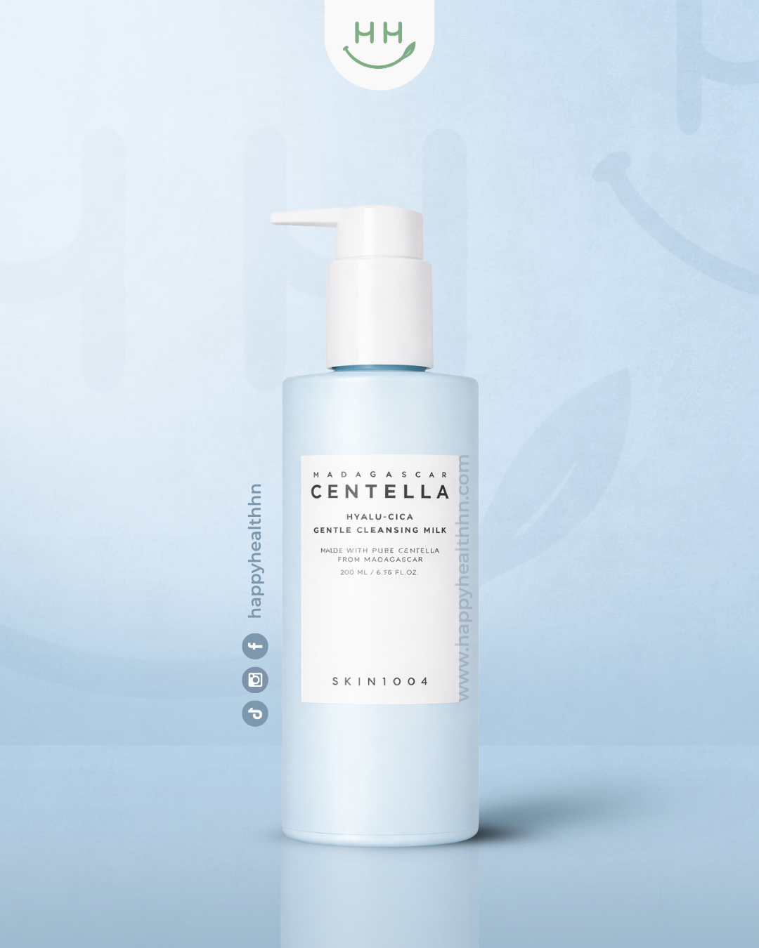 Skin1004 Madagascar Centella Hyalu-Cica leche limpiadora facial suave con centella asiática