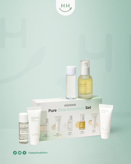 Mixsoon - Mini Kit Glass Skin - Rutina Completa 5 Pasos con Soja Fermentada + Centella