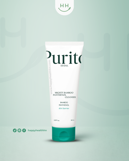 Purito Seoul - Mighty Bamboo Panthenol Cleanser | Limpiador pH Bajo con Vitamina B5 + Bambú (150ml)