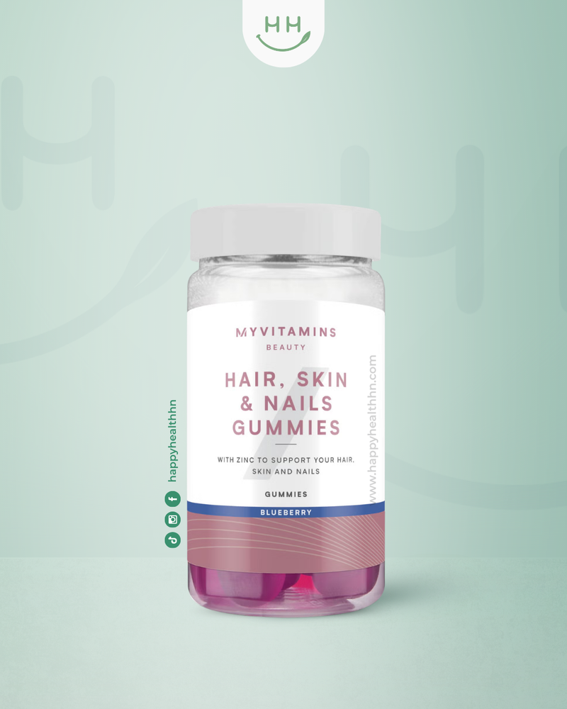 MyVitamins Gomitas Cabello Piel Uñas con Zinc Biotina Vitamina C