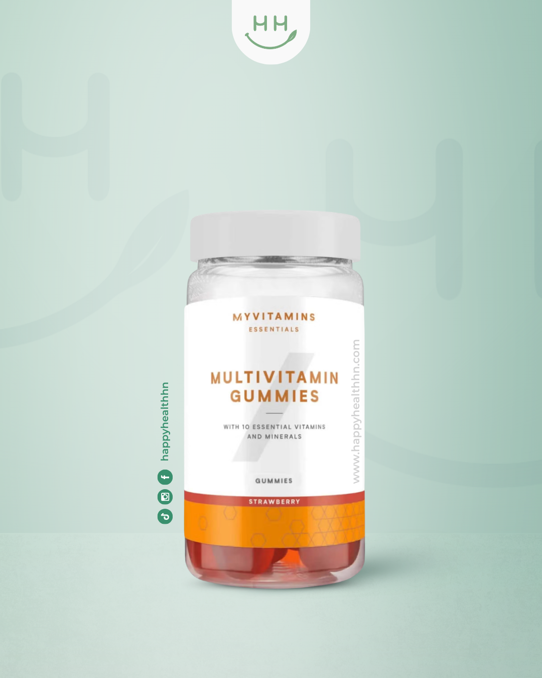 MyVitamins - Gomitas Multivitamínicas con 10 Vitaminas y Minerales Esenciales (30 Gomitas)