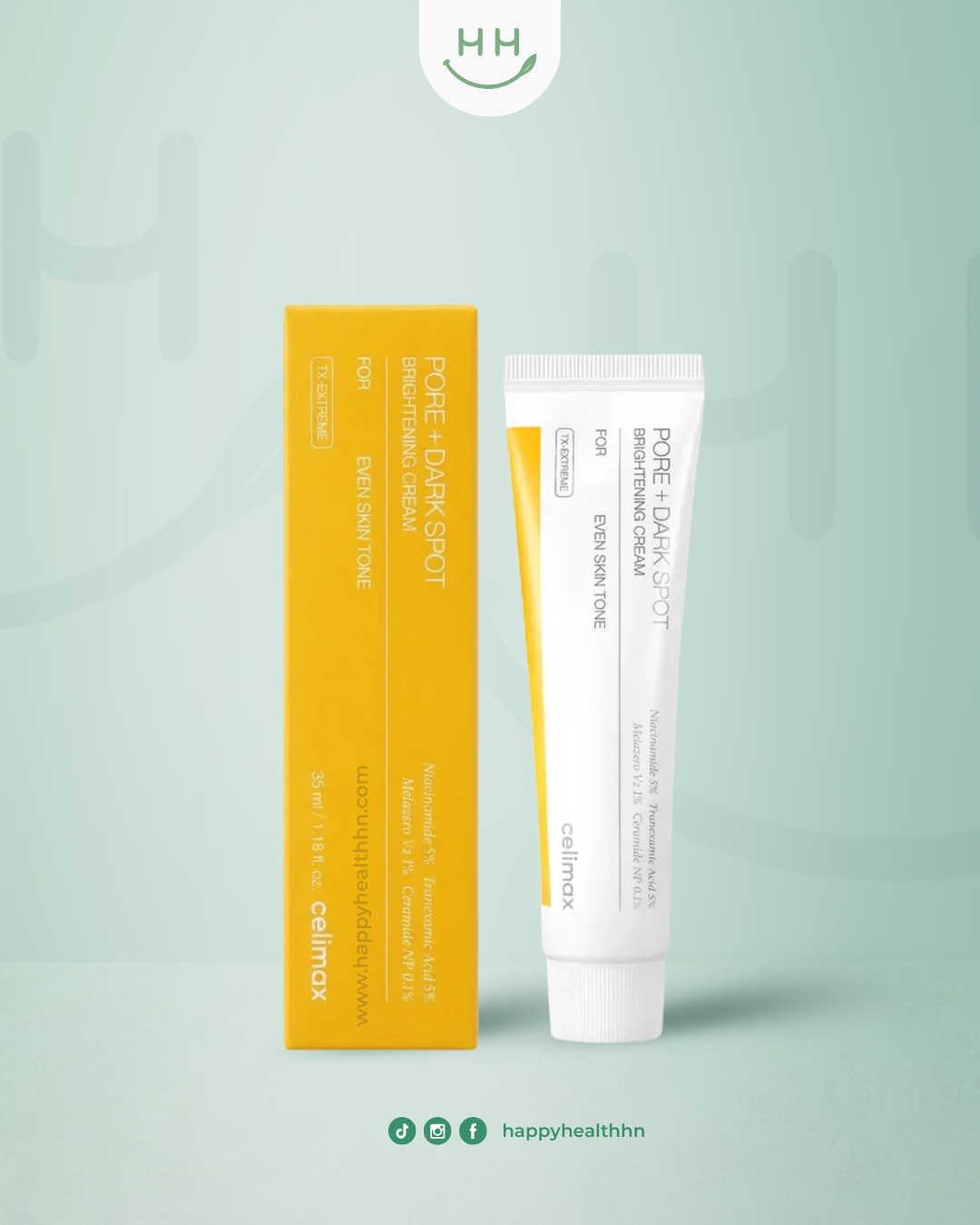 Celimax - Crema Antimanchas con 11% Niacinamida + Ácido Tranexámico + Melazero V2 (35ml)