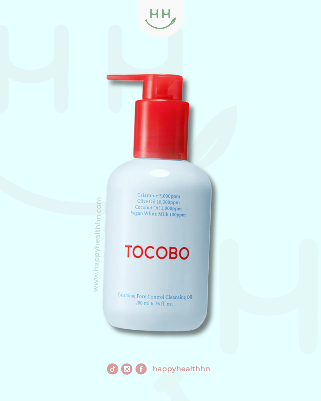 TOCOBO Calamine Pore Control Cleansing Oil 200ml calamina puntos negros aceite oliva vegano