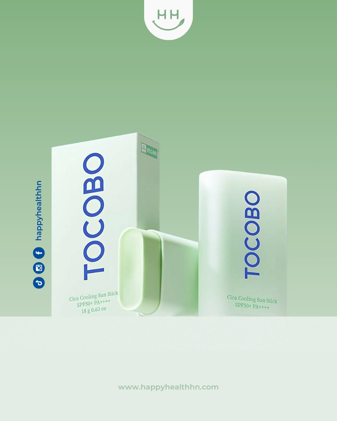 TOCOBO Cica Cooling Sun Stick SPF50+ PA++++ protector solar refrescante con Centella Asiática fermentada