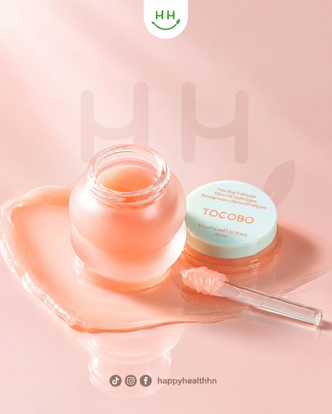 TOCOBO Vita Glazed Lip Mask 20ml mascarilla labial vitamina E jojoba K-Beauty