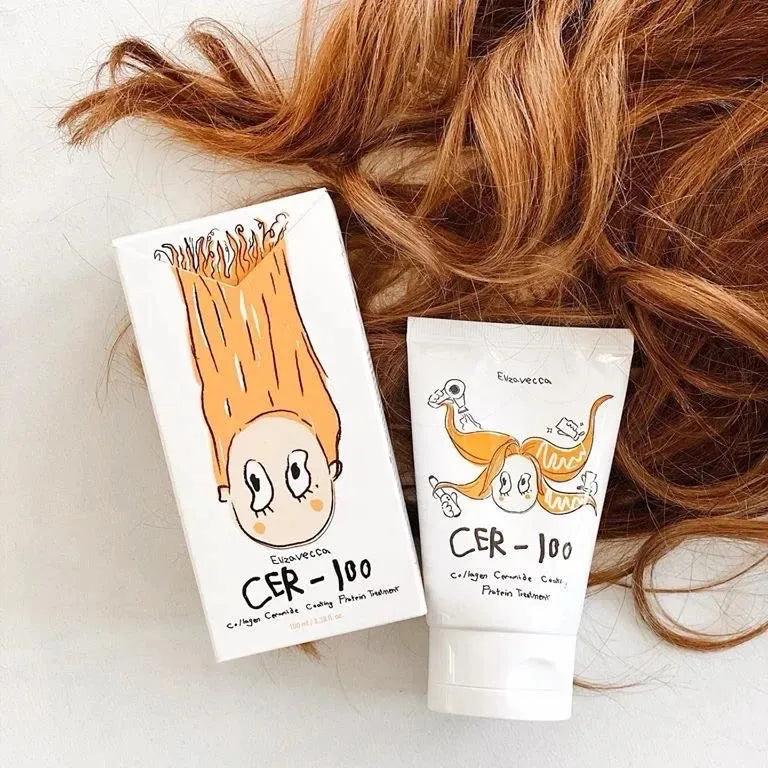 Tratamiento capilar Elizavecca CER-100 con colágeno y proteínas para cabello dañado