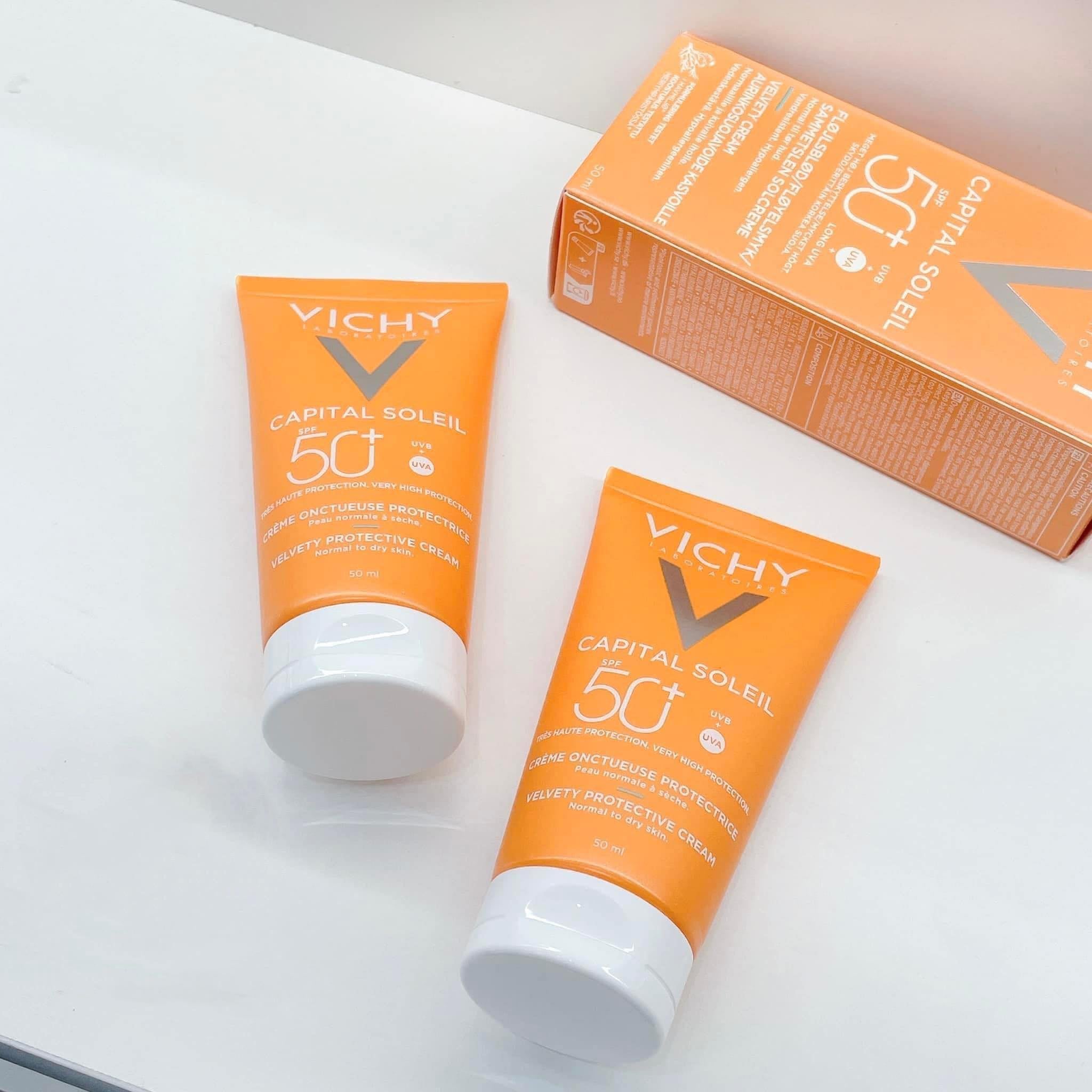 Vichy Capital Soleil SPF 50+ crema facial protectora para piel normal a seca