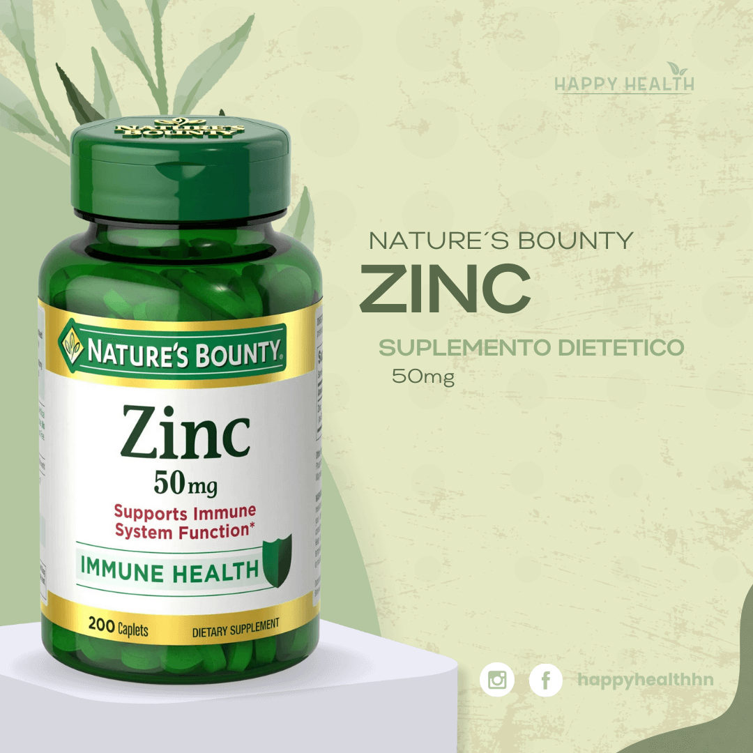 Nature's Bounty - Zinc 200 tabletas - 50mg