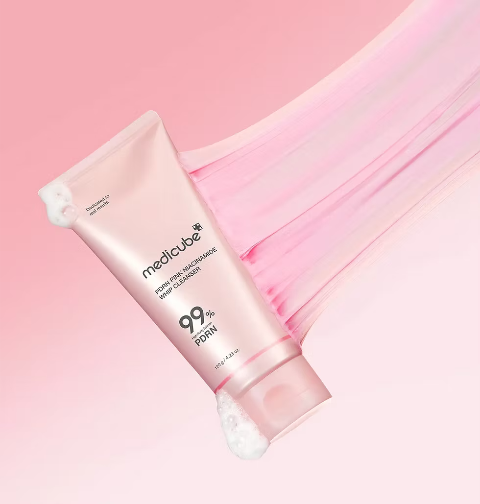 Medicube - Limpiador Whip Rosa con PDRN (ADN Salmón) + Niacinamida 5% 120g